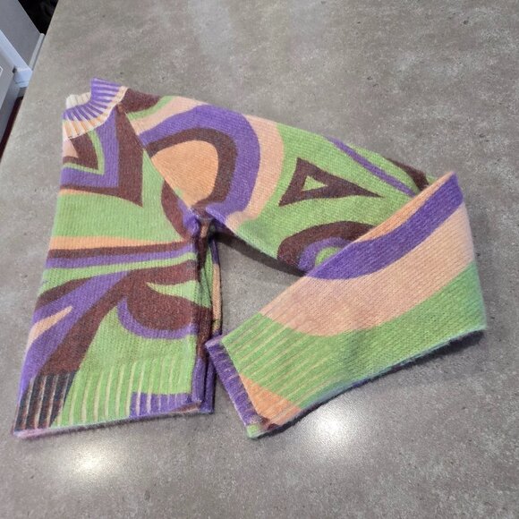 Urban Outfitters Sweaters - URBAN OUTFITTERS Women's Graphic Cropped L/S Sweater - Multi-Colors - MED